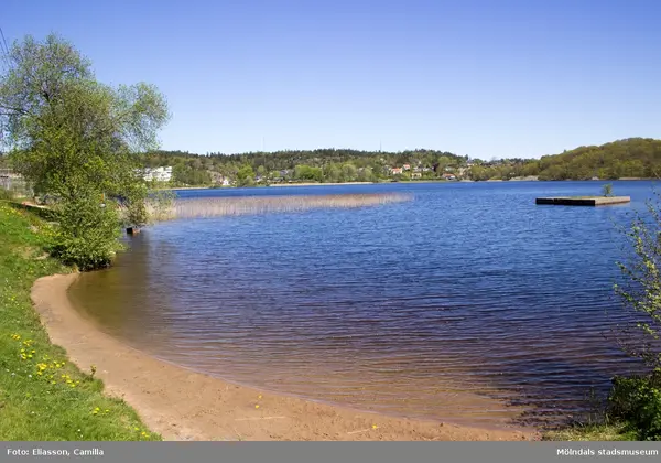 Stensjön, strandpromenad badplats